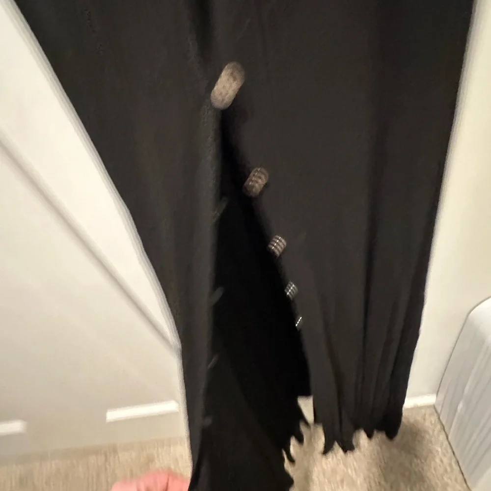 SHEIN Black Maxi Dress with Lace Trim - Picture 4 of 6
